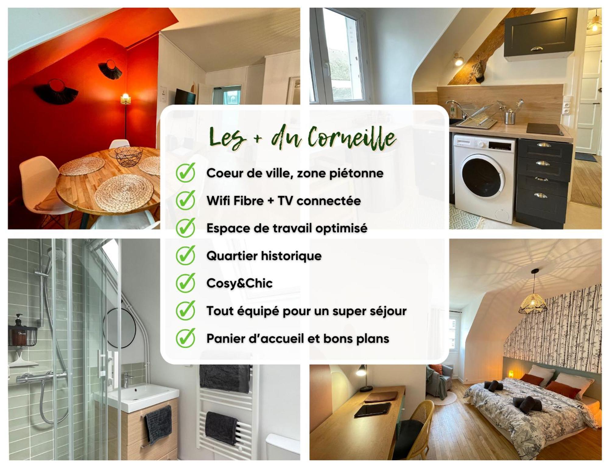 Le Corneille - Ideal Pros & Couples - Centre Historique - Chateau 5Min - Gare 10Min - Au Calme - Fibre Compiègne Exterior foto